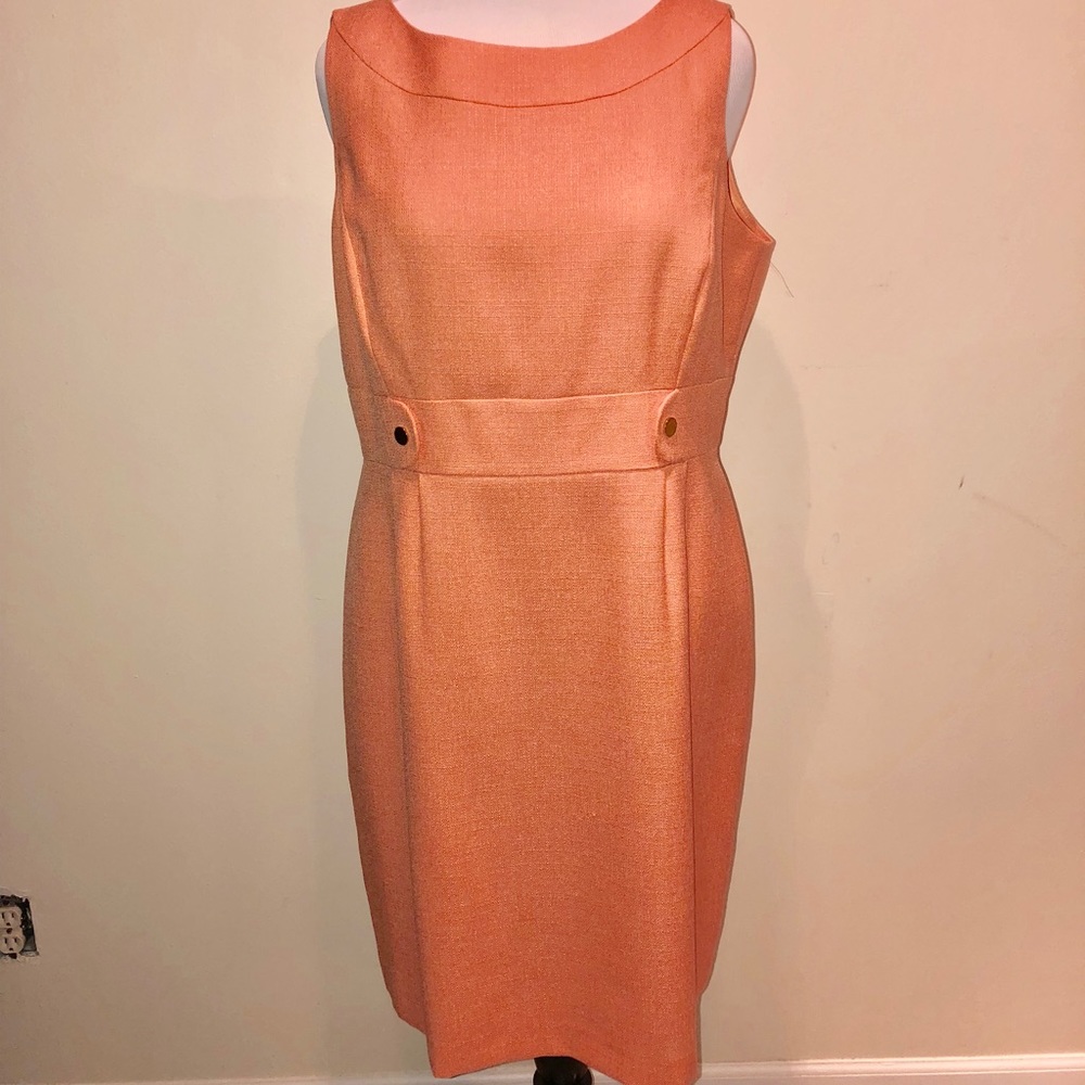 NEW - Preston & York - Sleeveless peach dress.